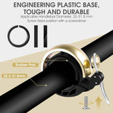 WEST-BIKING-Bicycle-Retro-Copper-Bell-Riding-Crisp-&-Loud-Bell(Gold)