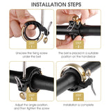 WEST-BIKING-Bicycle-Retro-Copper-Bell-Riding-Crisp-&-Loud-Bell(Gold)