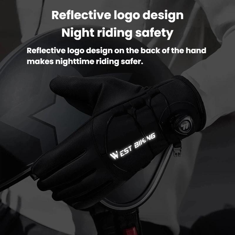 WEST-BIKING-YP0211270-Winter-Bike-Windproof-Warm-Gloves-Water-Repellent-Gloves-With-Buckle,-Size:-M(??)
