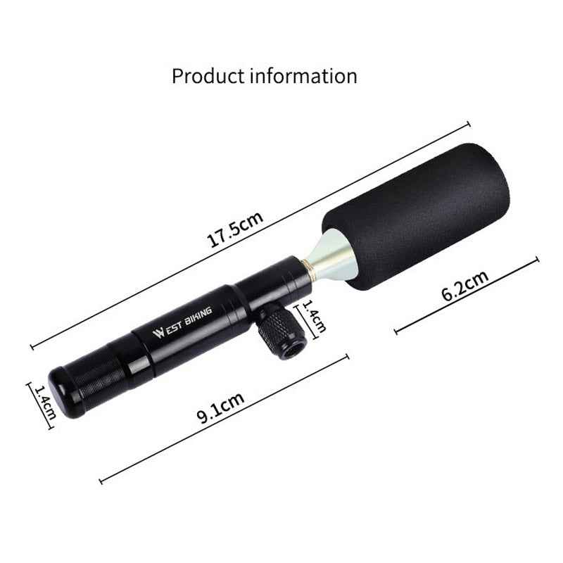 WEST-BIKING-YP0711083-Multifunctional-Bicycle-Tire-Repair-Tool-Portable-Inflator-Emergency-Riding-Equipment,-Colour:-Black-Without-Gas-Cylinder