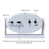 Wireless-Intelligent-Doorbell-Infrared-Motion-Sensor-Voice-Prompter-Warning-Door-Bell-Alarm(Black)