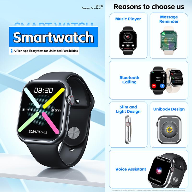 WK-WH-08-Dreamer-S-Smart-Watch,-2.01-inch-Screen,-Support-BT-Call(White)