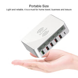 WLX-818F-6-in-1-10W-QC3.0-Wireless-Charging-+-USB-C-/-Type-C-+-4-USB-Ports-Charger-with-Smart-LCD-Display-Screen,-EU-/-AU-Plug