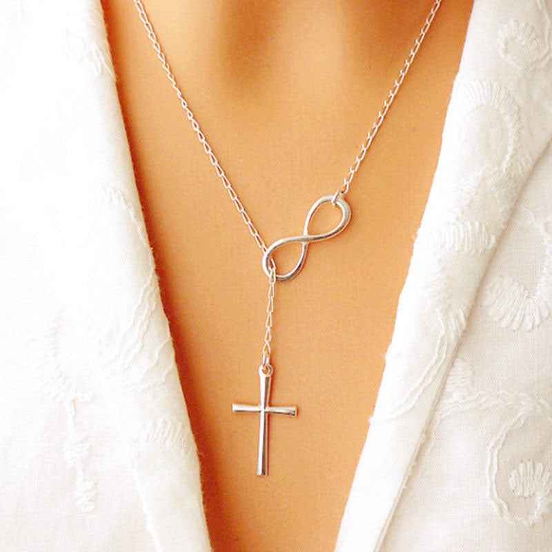 Women-Fashion-Lovely-Chic-Long-Silver-Sweater-Chain-Pendant-Necklaces(Leaf-double-chains)