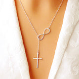 Women-Fashion-Lovely-Chic-Long-Silver-Sweater-Chain-Pendant-Necklaces(Leaf-double-chains)