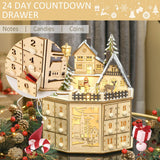Wooden-Village-Scene-24-Days-Countdown-Christmas-Music-Calendar-With-Lights