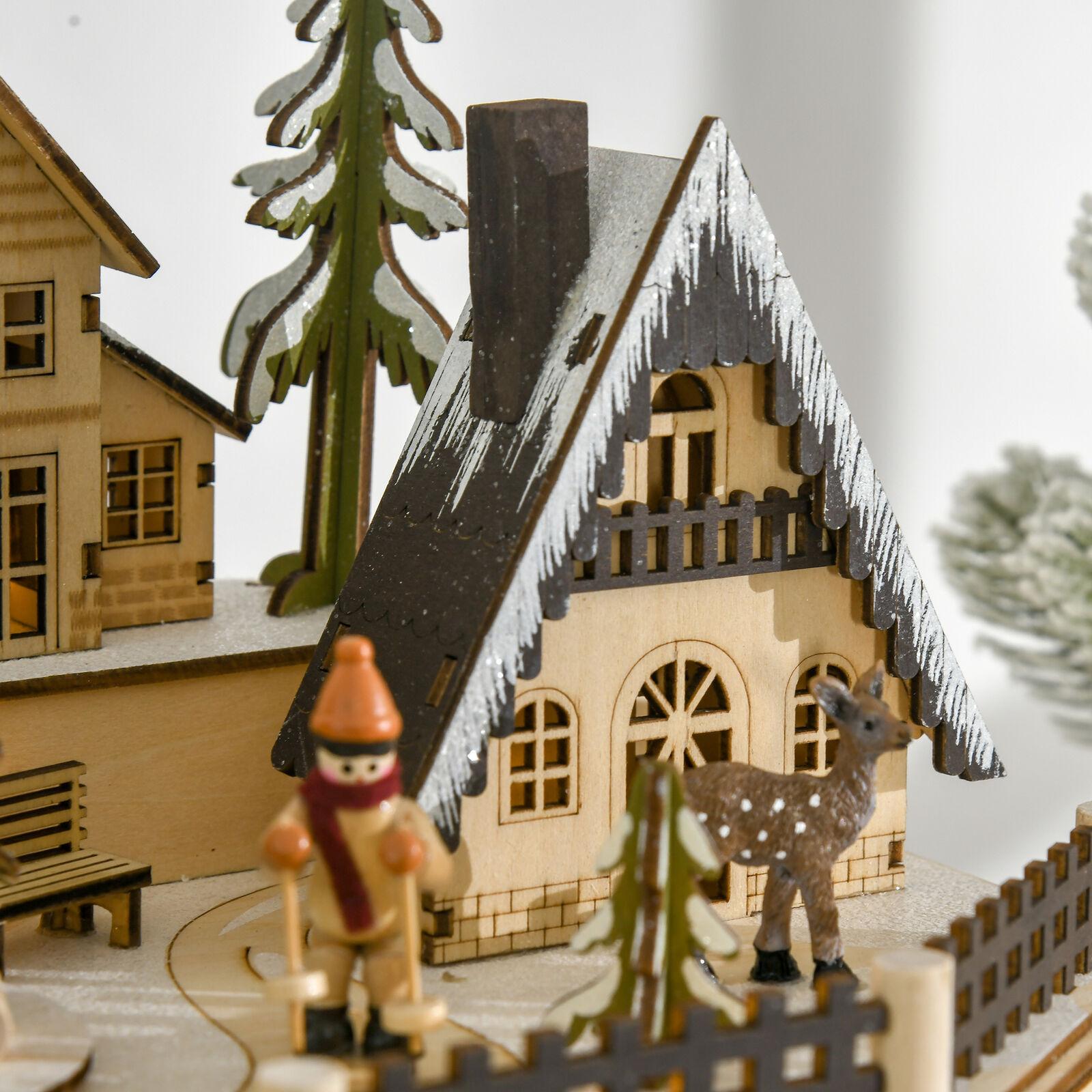 Wooden-Village-Scene-24-Days-Countdown-Christmas-Music-Calendar-With-Lights