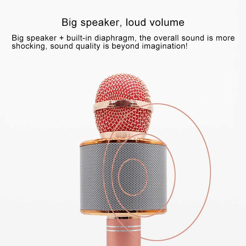 WS-858-Metal-High-Sound-Quality-Handheld-KTV-Karaoke-Recording-Bluetooth-Wireless-Microphone,-for-Notebook,-PC,-Speaker,-Headphone,-iPad,-iPhone,-Galaxy,-Huawei,-Xiaomi,-LG,-HTC-and-Other-Smart-Phones(Rose-Gold)