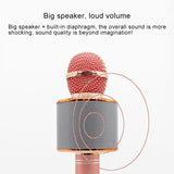 WS-858-Metal-High-Sound-Quality-Handheld-KTV-Karaoke-Recording-Bluetooth-Wireless-Microphone,-for-Notebook,-PC,-Speaker,-Headphone,-iPad,-iPhone,-Galaxy,-Huawei,-Xiaomi,-LG,-HTC-and-Other-Smart-Phones(Rose-Gold)