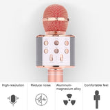 WS-858-Metal-High-Sound-Quality-Handheld-KTV-Karaoke-Recording-Bluetooth-Wireless-Microphone,-for-Notebook,-PC,-Speaker,-Headphone,-iPad,-iPhone,-Galaxy,-Huawei,-Xiaomi,-LG,-HTC-and-Other-Smart-Phones(Rose-Gold)