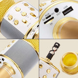 WS-858-Metal-High-Sound-Quality-Handheld-KTV-Karaoke-Recording-Bluetooth-Wireless-Microphone,-for-Notebook,-PC,-Speaker,-Headphone,-iPad,-iPhone,-Galaxy,-Huawei,-Xiaomi,-LG,-HTC-and-Other-Smart-Phones(Rose-Gold)