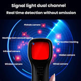 WT12-Anti-Surveillance-Camera-Smart-LED-Infrared-Detector-Hotel-Anti-Peeping-GPS-Scanner(Black)