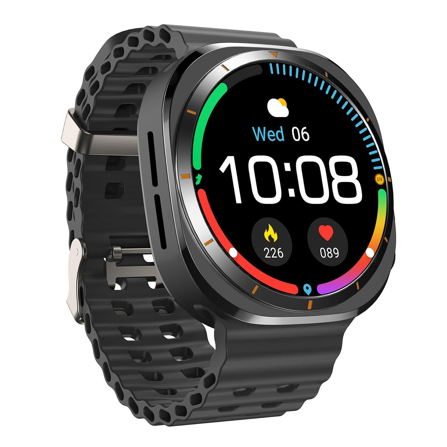 X7-1.51-inch-IPS-Screen-Bluetooth-Smart-Watch-Supports-Healthy-Monitoring(Black)