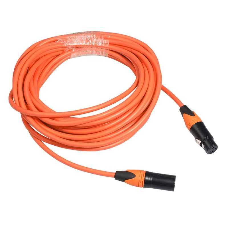 XRL-Male-to-Female-Microphone-Mixer-Audio-Cable,-Length:-1m-(Orange)