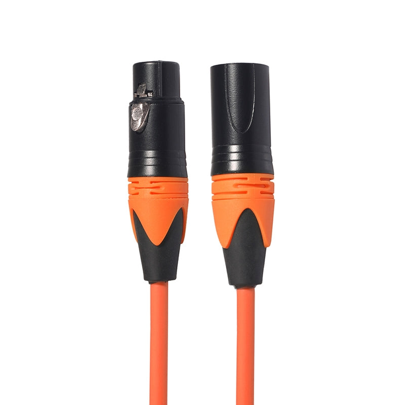 XRL-Male-to-Female-Microphone-Mixer-Audio-Cable,-Length:-1m-(Orange)