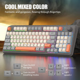XUNFOX-K82-Three-colors-94-Keys-Blacklit-USB-Wired-Gaming-Keyboard,-Cable-Length:-1.5m(Lake-Blue)