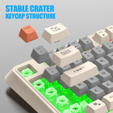 XUNFOX-K82-Three-colors-94-Keys-Blacklit-USB-Wired-Gaming-Keyboard,-Cable-Length:-1.5m(Lake-Blue)