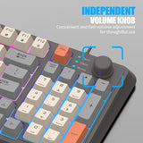 XUNFOX-K82-Three-colors-94-Keys-Blacklit-USB-Wired-Gaming-Keyboard,-Cable-Length:-1.5m(Lake-Blue)