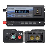 XUYUAN-3000W-Car-Inverter-LED-Colorful-Atmosphere-Light-4-USB-Charging-Converter,-Specification:-12V-220V