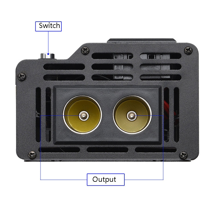 XUYUAN-3000W-Car-Inverter-LED-Colorful-Atmosphere-Light-4-USB-Charging-Converter,-Specification:-12V-220V