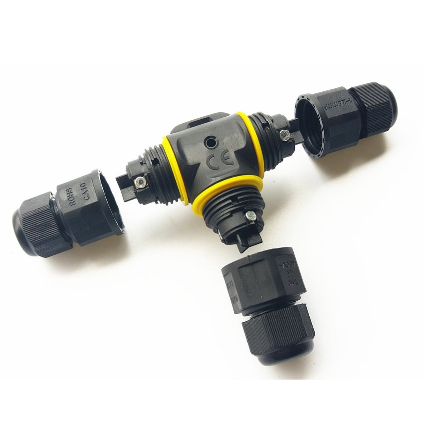 XYT21-IP68-Waterproof-3-Pin-T-type-Cable-Connector