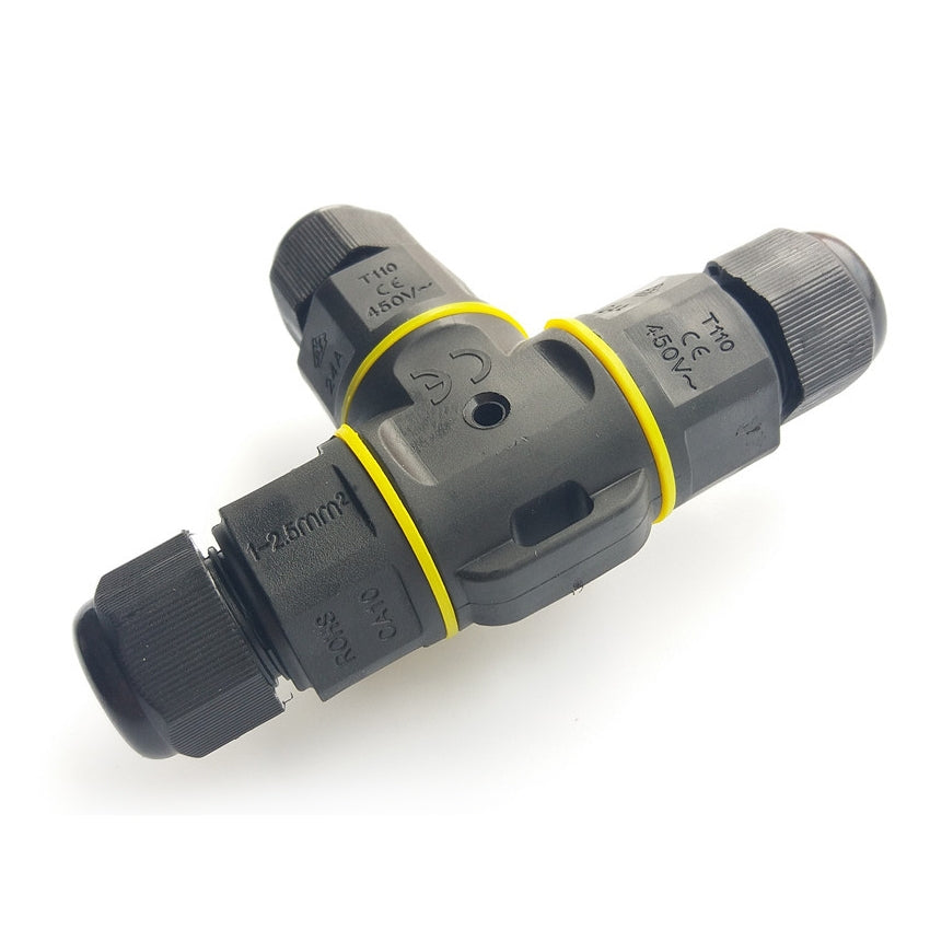 XYT21-IP68-Waterproof-3-Pin-T-type-Cable-Connector