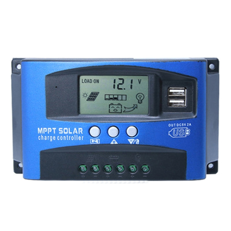 YCX-003-30-100A-Solar-Charging-Controller-with-LED-Screen-&-Dual-USB-Port-Smart-MPPT-Charger,-Model:-12/24V-60A