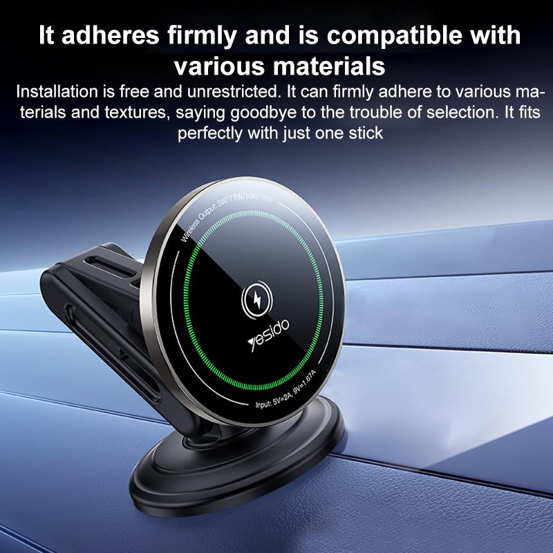 C317-15W-Magnetic-Car-Wireless-Charger-Holder(Black)