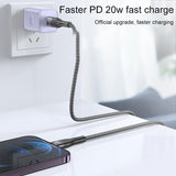 CA155-PD-20W-USB-C-/-Type-C-to-8-Pin-Charging-Data-Cable,-Length:-1m(Black)