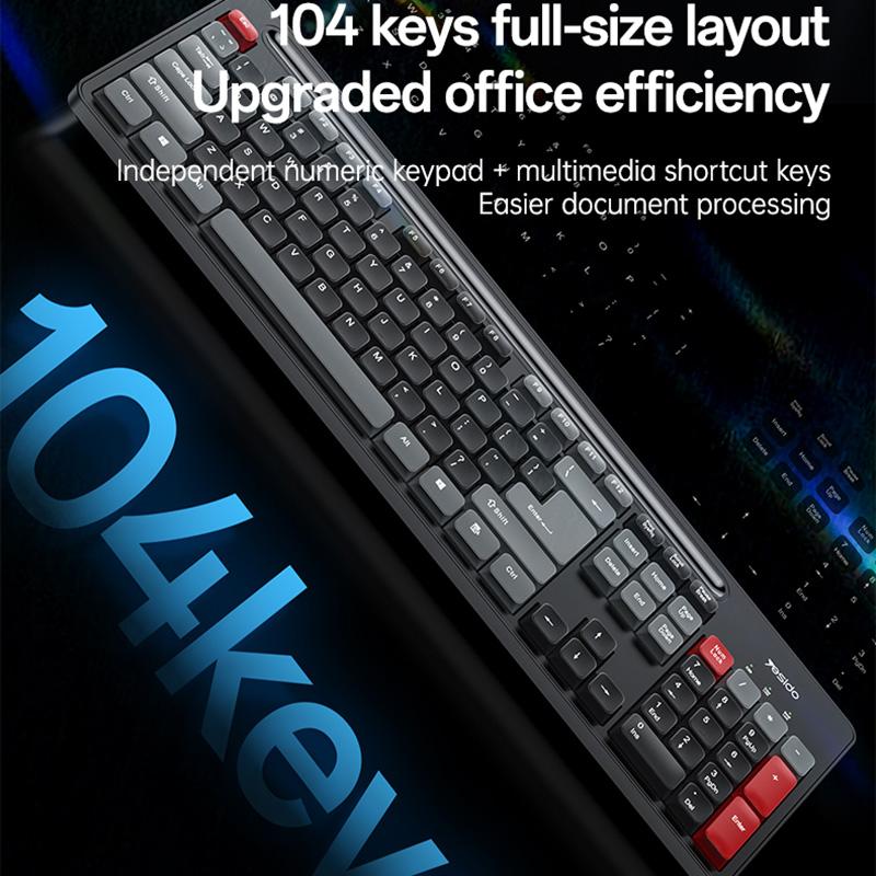 KB43-2.4G-Wireless-Keyboard-Mouse-Set,-Version:English-Version(Black)