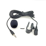 ZJ025MR-Stick-on-Clip-on-Lavalier-2.5mm-Jack-Mono-Microphone-for-Car-GPS-/-Bluetooth-Enabled-Audio-DVD-External-Mic,-Cable-Length:-3m